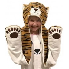 Tiger Plush Hat with Paws